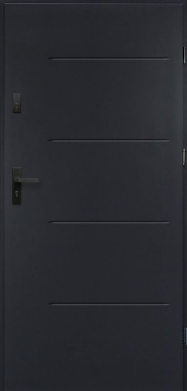 Drzwi zewnętrzne O.K. Doors Tytan 80 prawe antracyt