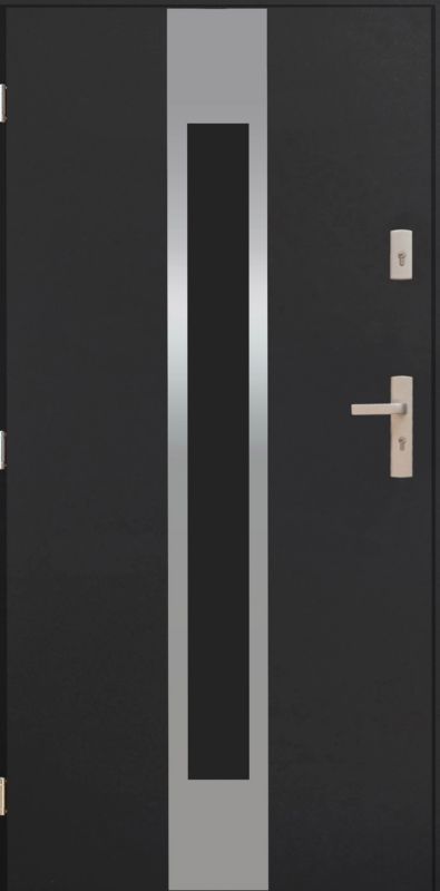 Drzwi zewnętrzne Pantor Annapurna 90 lewe antracyt inox