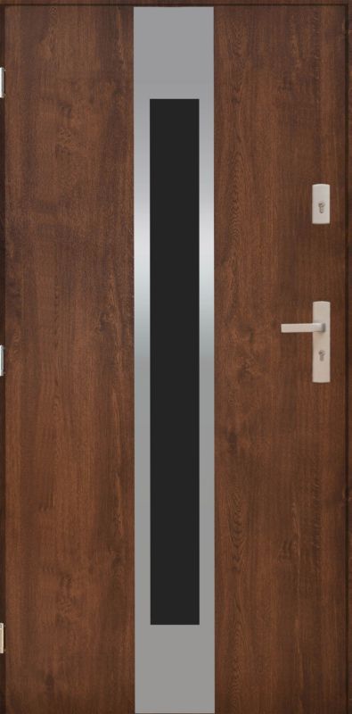 Drzwi zewnętrzne Pantor Annapurna 90 lewe orzech inox