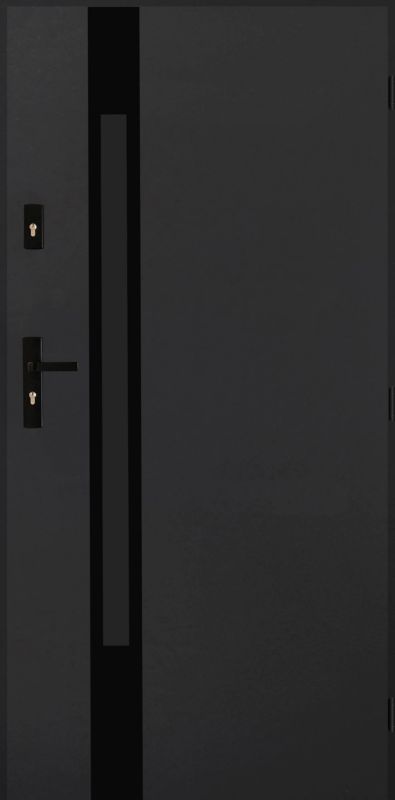 Drzwi zewnętrzne Pantor Etna 100 prawe antracyt black