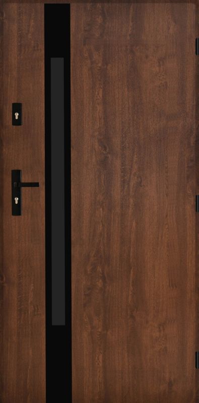 Drzwi zewnętrzne Pantor Etna 100 prawe orzech black