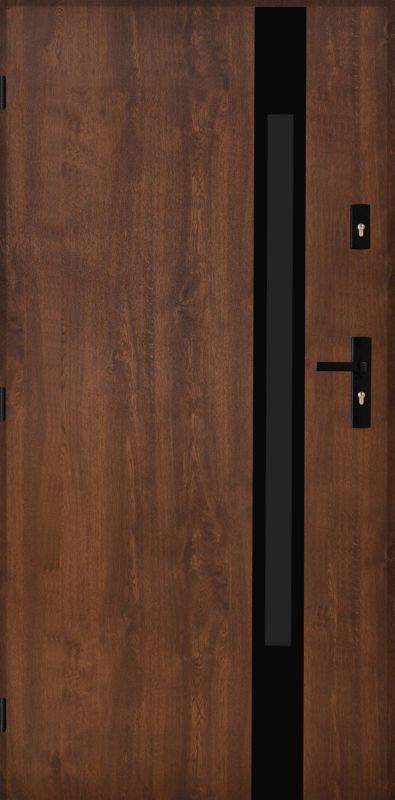 Drzwi zewnętrzne Pantor Etna 80 lewe orzech black