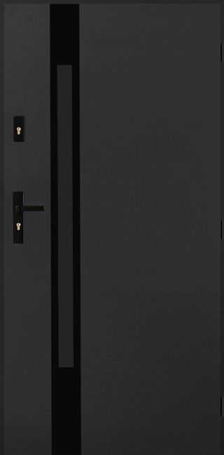 Drzwi zewnętrzne Pantor Etna Black 90 prawe antracyt