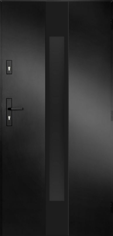 Drzwi zewnętrzne Pantor K2 90 lewe czarny black