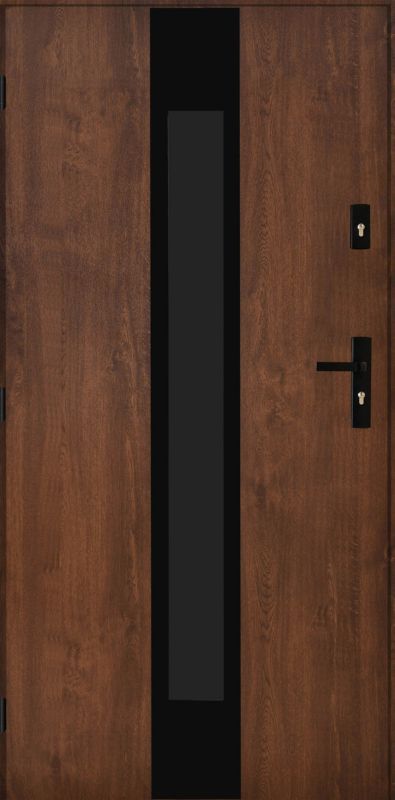 Drzwi zewnętrzne Pantor K2 90 lewe orzech black