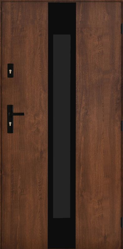 Drzwi zewnętrzne Pantor K2 90 prawe orzech black