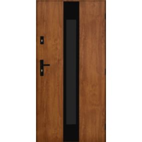 Drzwi zewnętrzne Pantor K2 90 prawe złoty dąb black