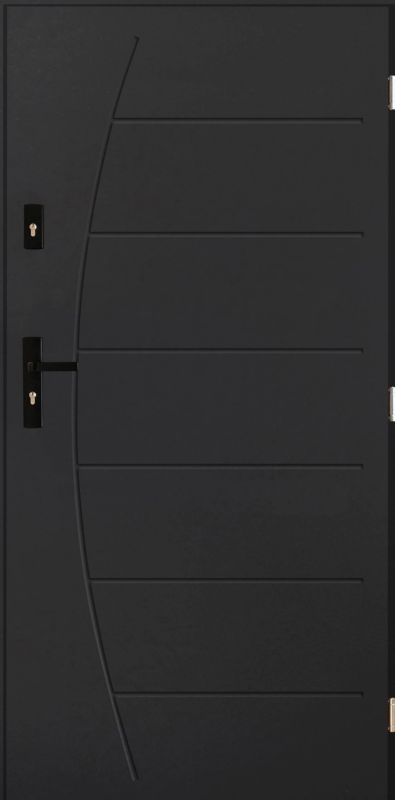 Drzwi zewnętrzne Pantor Olimp 80 prawe antracyt black