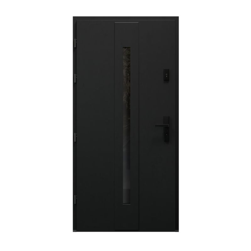 Drzwi zewnętrzne pasywne O.K.DOORS HOLM P90 90 lewe ciemny antracyt