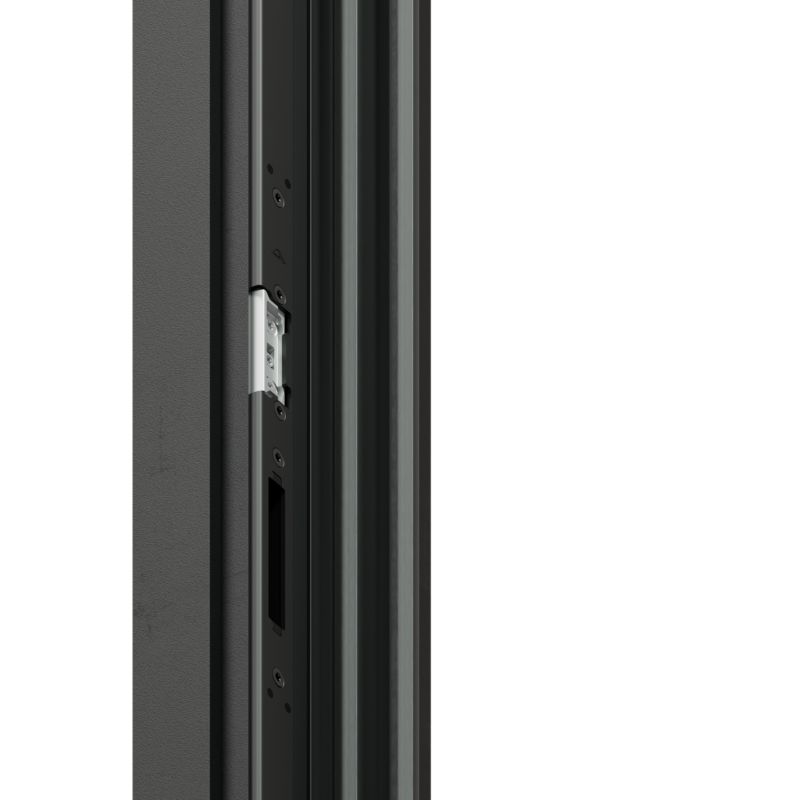 Drzwi zewnętrzne pasywne O.K.DOORS HOLM P90 90 prawe ciemny antracyt