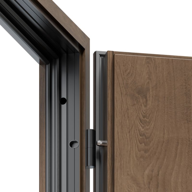 Drzwi zewnętrzne pasywne O.K.DOORS HOLM P90 90 prawe toffee