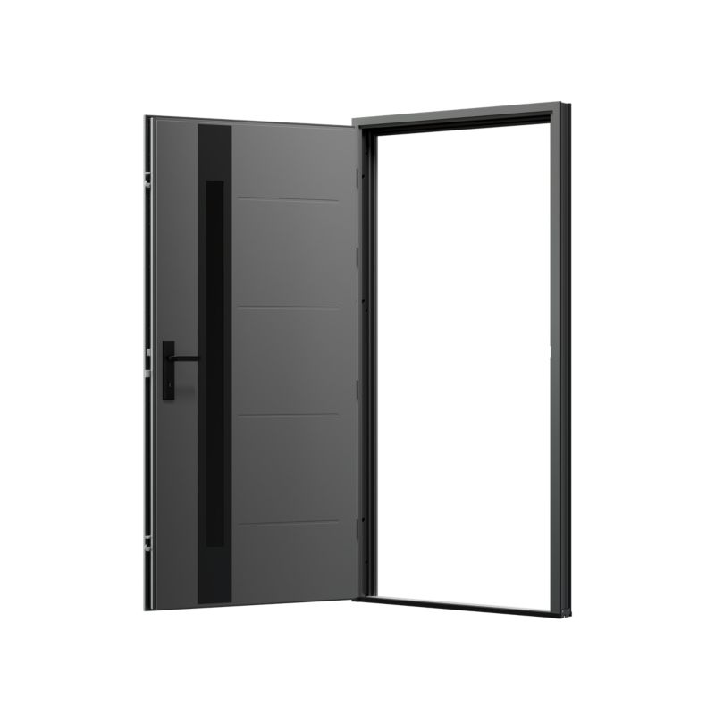 Drzwi zewnętrzne pasywne O.K.DOORS NEODYM P90 90 lewe antracyt