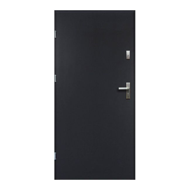 Drzwi zewnętrzne pełne O.K. Doors Artemida P55 80 lewe antracyt
