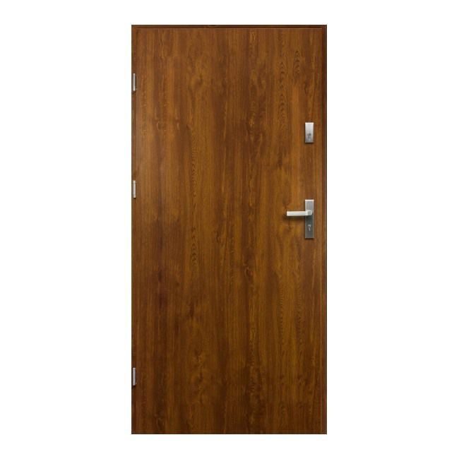 Drzwi zewnętrzne pełne O.K. Doors Artemida P55 80 lewe złoty dąb