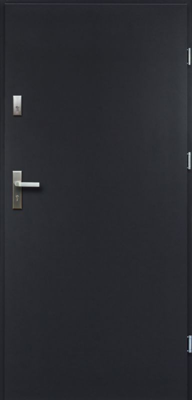 Drzwi zewnętrzne pełne O.K. Doors Artemida P55 80 prawe antracyt