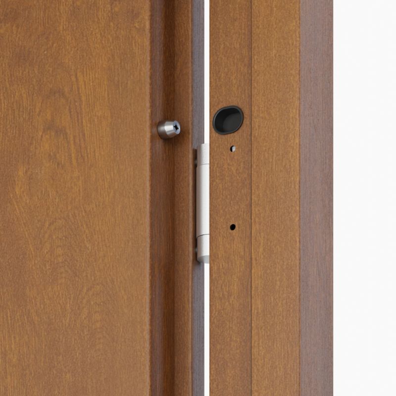 Drzwi zewnętrzne pełne O.K. Doors Artemida P55 80 prawe złoty dąb
