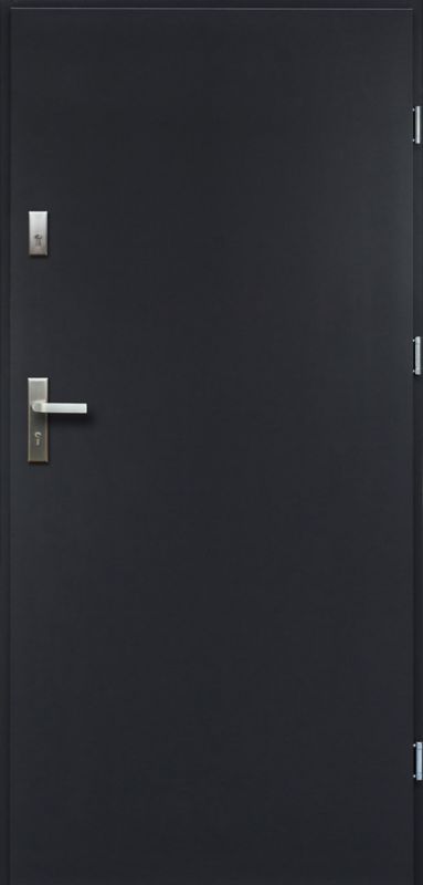 Drzwi zewnętrzne pełne O.K. Doors Artemida P55 90 lewe antracyt