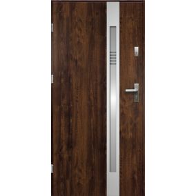 Drzwi zewnętrzne pełne O.K. Doors Aurelia 90 lewe orzech