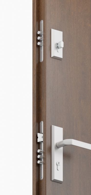 Drzwi zewnętrzne pełne O.K. Doors Toreto 80 prawe orzech