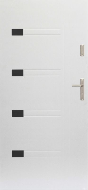 Drzwi zewnętrzne Prado 80 lewe białe