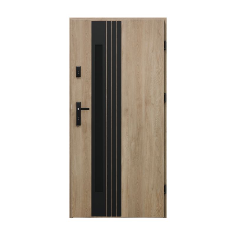 Drzwi zewnętrzne Radex Samar S68 90 prawe Dąb Turner