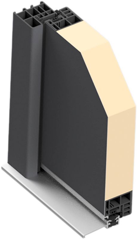 Drzwi zewnętrzne Splendoor Ebro Passive 90 prawe orzech