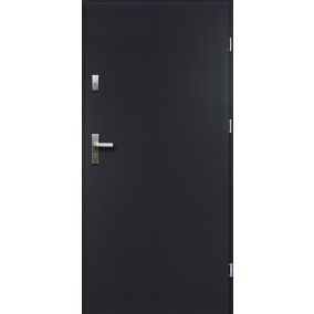 Drzwi zewnętrzne / wewnątrzklatkowe pełne O.K. Doors Artemida P55 80 prawe antracyt