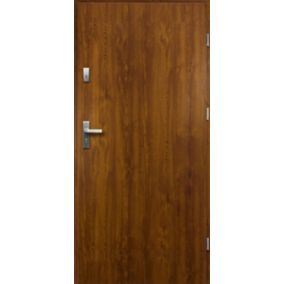 Drzwi zewnętrzne / wewnątrzklatkowe pełne O.K. Doors Artemida P55 80 prawe złoty dąb
