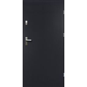 Drzwi zewnętrzne / wewnątrzklatkowe pełne O.K. Doors Artemida P55 90 prawe antracyt