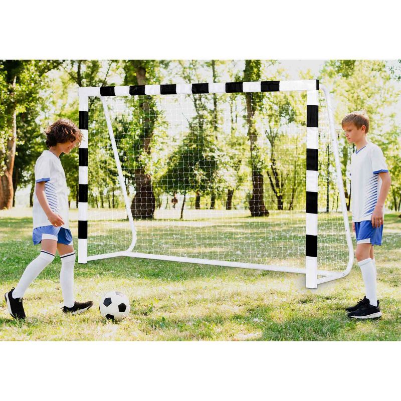 Duża bramka do piłki nożnej Neo-Sport NS-495 bramka piłkarska 300x200x90 cm stalowa 1 szt.