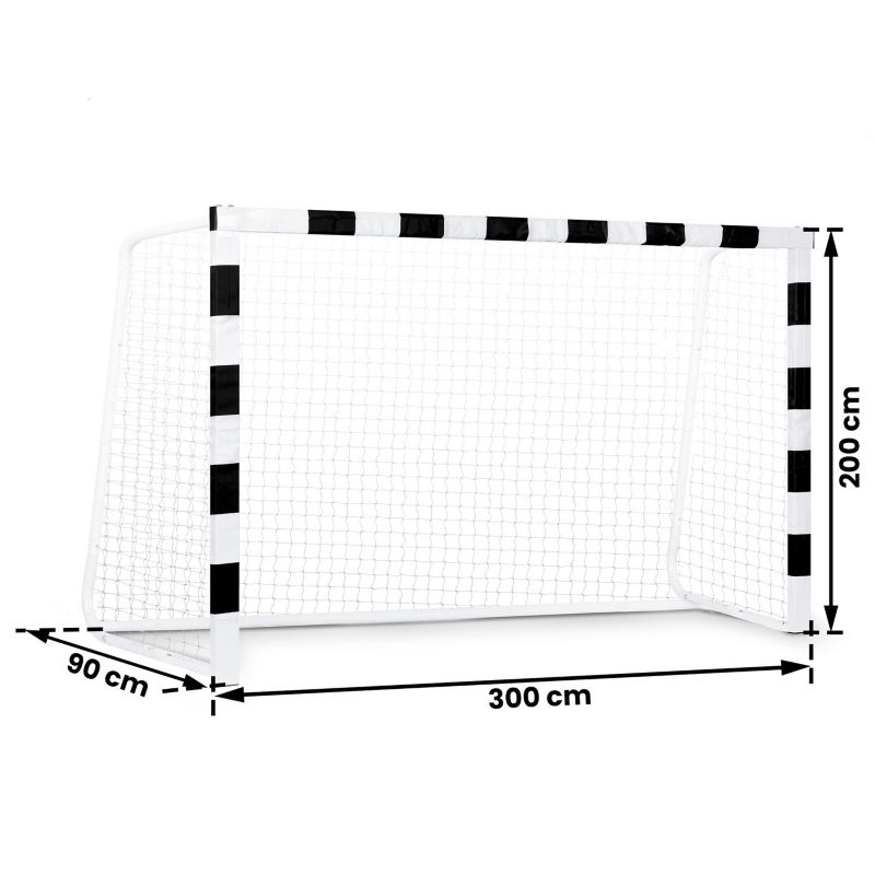 Duża bramka do piłki nożnej Neo-Sport NS-495 bramka piłkarska 300x200x90 cm stalowa 1 szt.