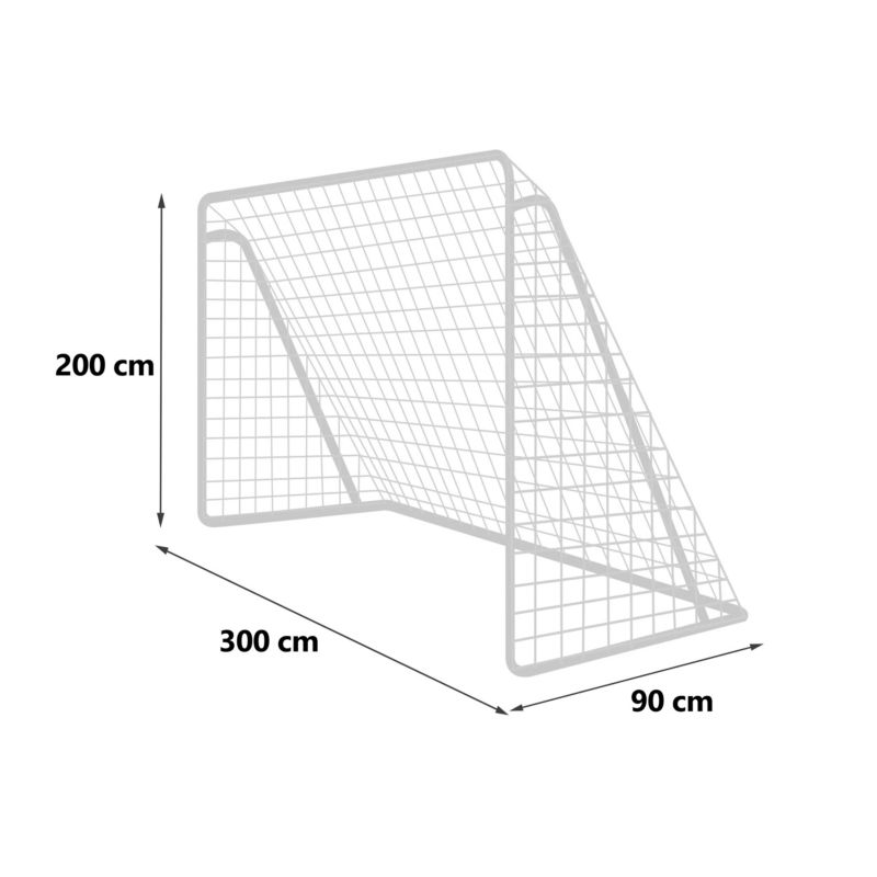 Duża bramka do piłki nożnej Neo-Sport NS-496 bramka piłkarska 300x200x90 cm stalowa 1 szt.