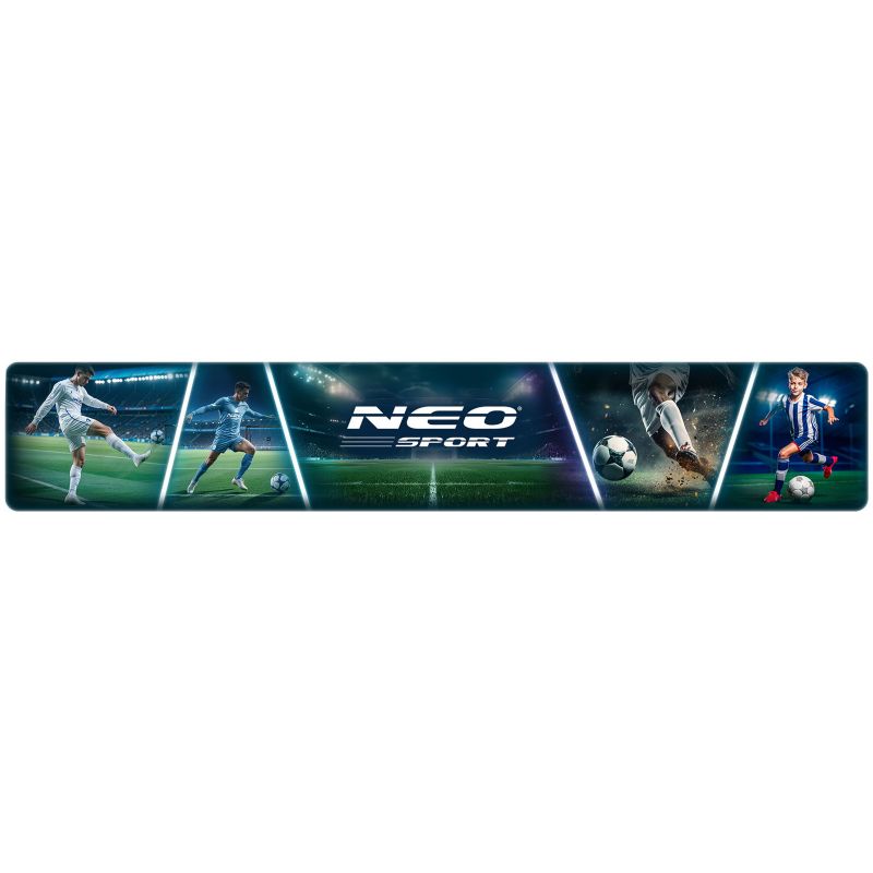 Duża bramka do piłki nożnej Neo-Sport NS-497 bramka piłkarska 300x200x90 cm stalowa czarna 1 szt.