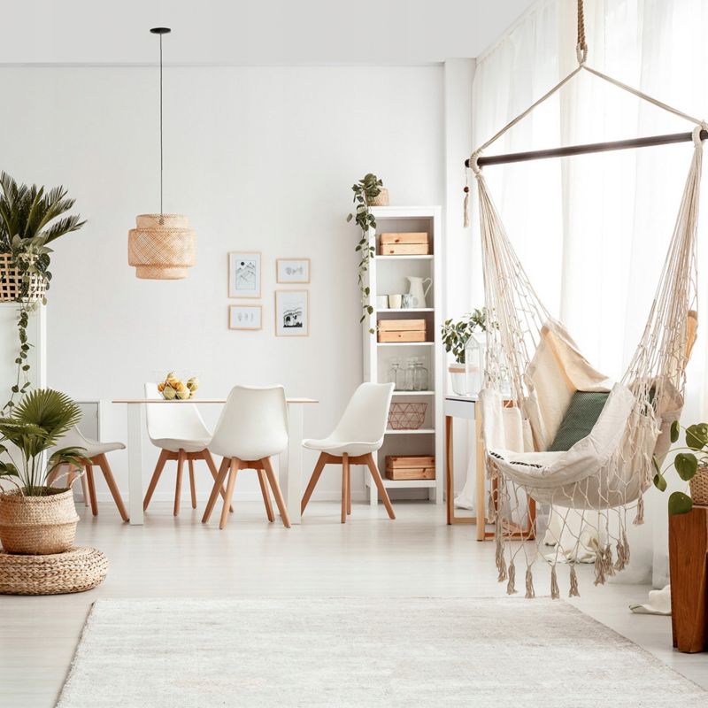 Duża Lampa Boho 40cm LLS Bambusowa E27 1szt.