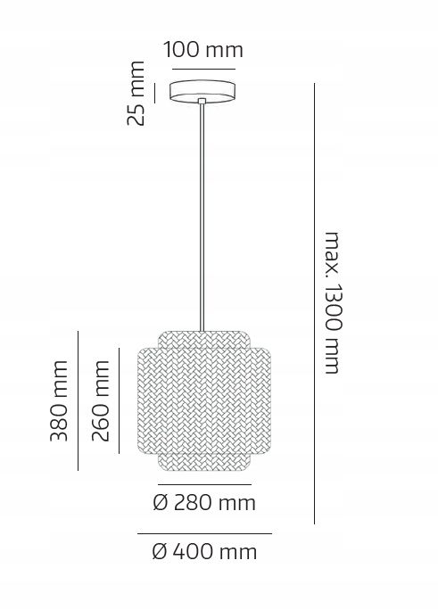 Duża Lampa Boho 40cm LLS Bambusowa E27 1szt.