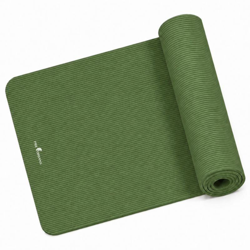 Duża mata do ćwiczeń Be-active.pl 190x100x1,5 cm antypoślizgowa gimnastyczna mata do jogi pilatesu fitness 1 szt. zielona
