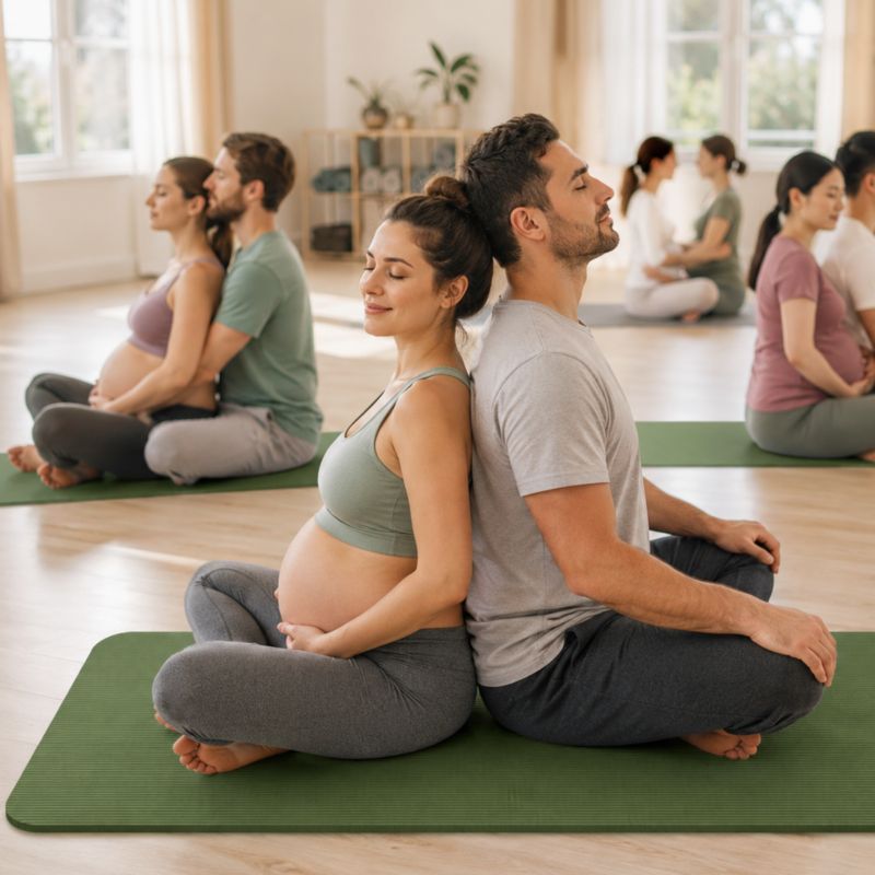 Duża mata do ćwiczeń Be-active.pl 190x100x1,5 cm antypoślizgowa gimnastyczna mata do jogi pilatesu fitness 1 szt. zielona