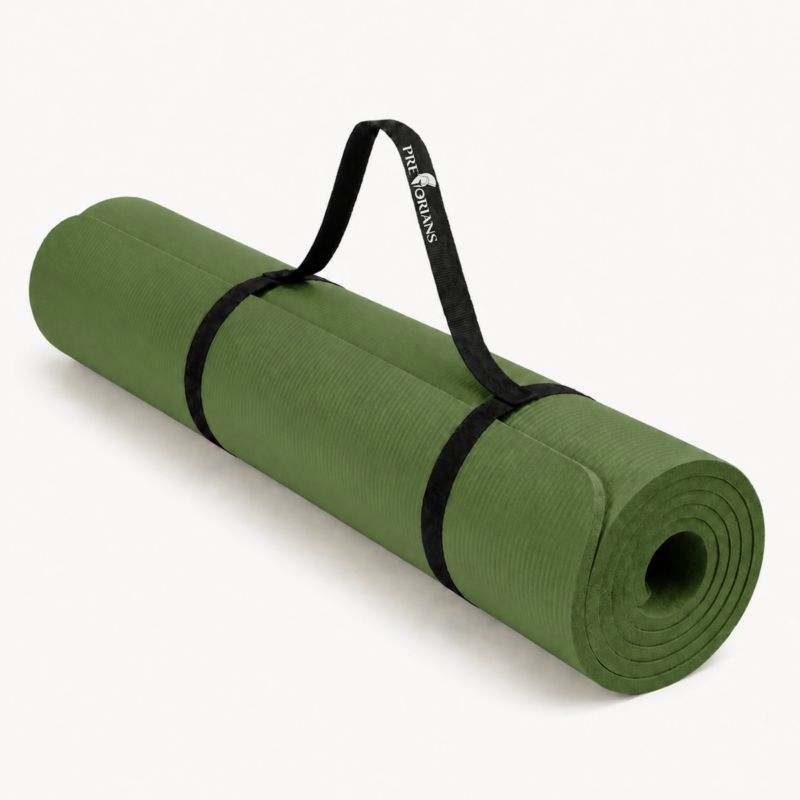 Duża mata do ćwiczeń Be-active.pl 190x100x1,5 cm antypoślizgowa gimnastyczna mata do jogi pilatesu fitness 1 szt. zielona
