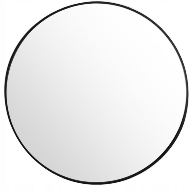Duże lustro Rebiko okrągłe industrialne łazienkowe czarne 60cm xxl 1 szt.
