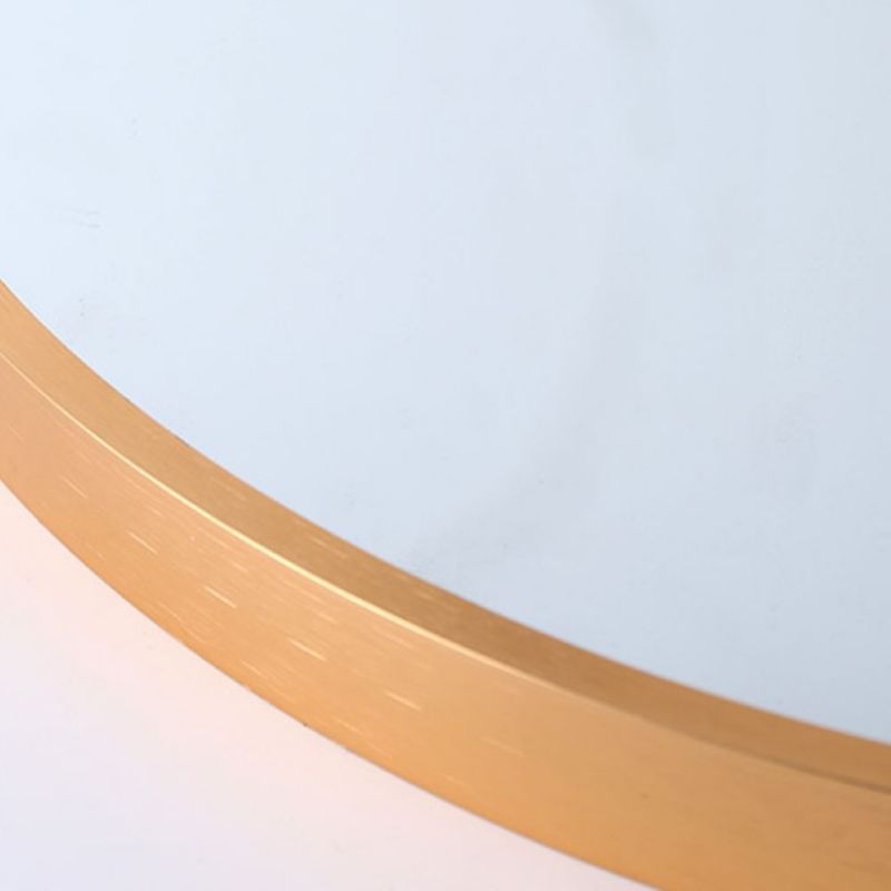 Duże lustro Rebiko okrągłe industrialne łazienkowe złote 60cm xxl 1 szt.