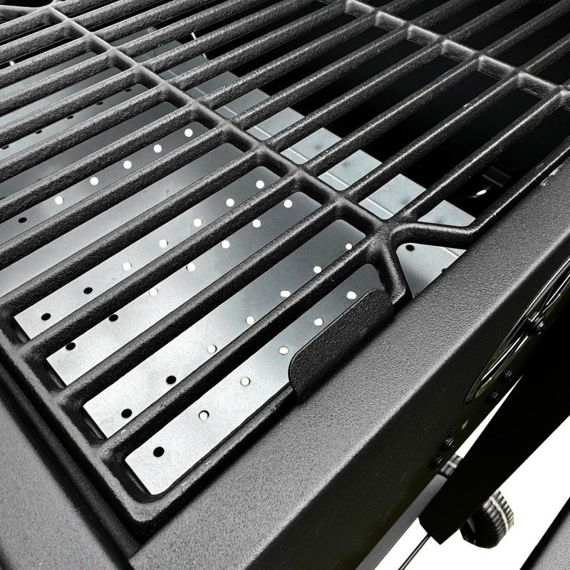 Duży grill węglowy 4iQ Group 113,5x50x107cm ogrodowy z pokrywą 1szt.