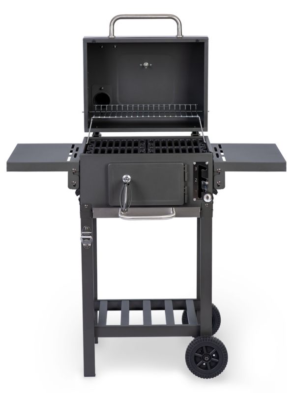Duży grill węglowy Berdsen BD-892 42 x 31,5 cm ogrodowy z półkami 1 szt.