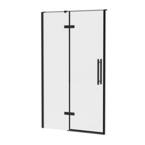 Dwuczęściowe drzwi prysznicowe Ravak COOL COSD2 100 czarne transparent 1szt