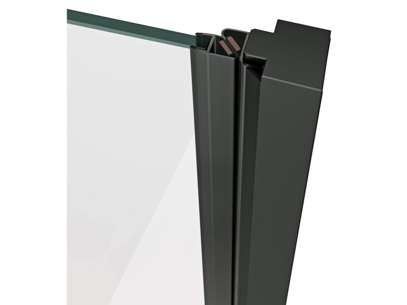 Dwuczęściowe drzwi prysznicowe Ravak COOL COSD2 100 czarne transparent 1szt