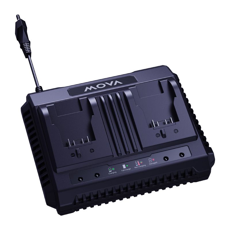 Dwuportowa ładowarka do akumulatorów MOVA GCH206D 20V 157W 6A 1 szt.