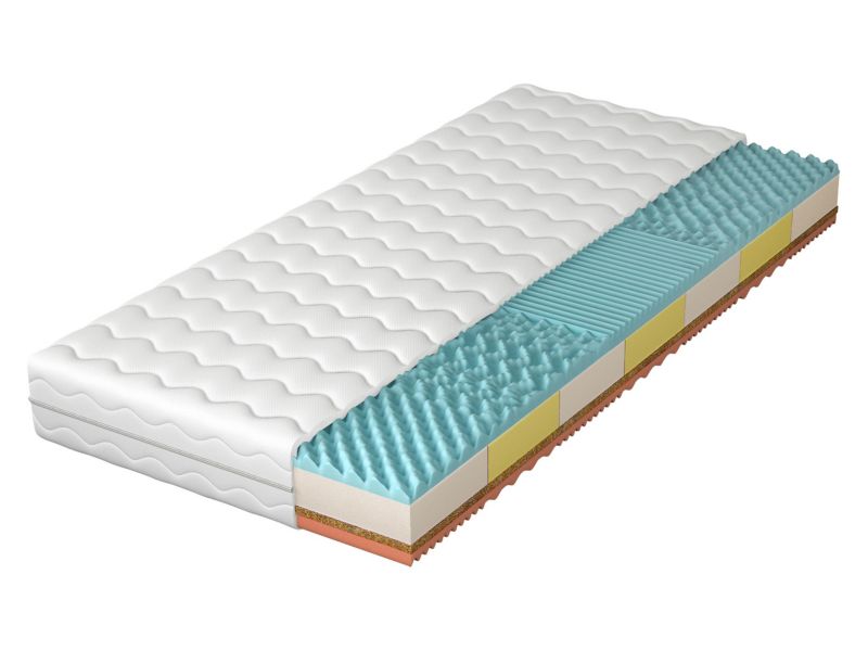 Dwustronny materac MIRJAN 24 piankowy Jowisz 20 cm biały 90x200 cm 1 szt.
