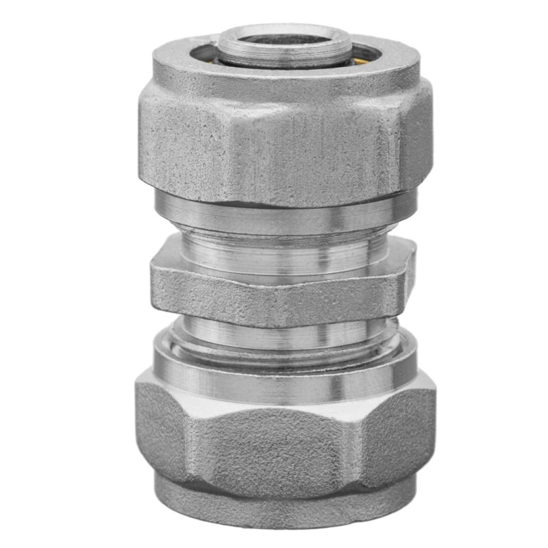 Dwuzłączka Zaciskowa PEX/PEX do Rury 16x16x2 mm 95C 1 MPa INVENA 1 szt.