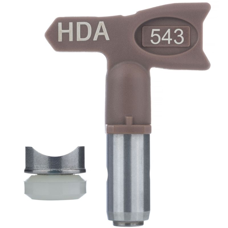 Dysza Malarska HDA 543 Rosfix - Szerokość Natrysku 25 cm, Niklowany Metal, Do Agregatu Malarskiego, 1 szt.
