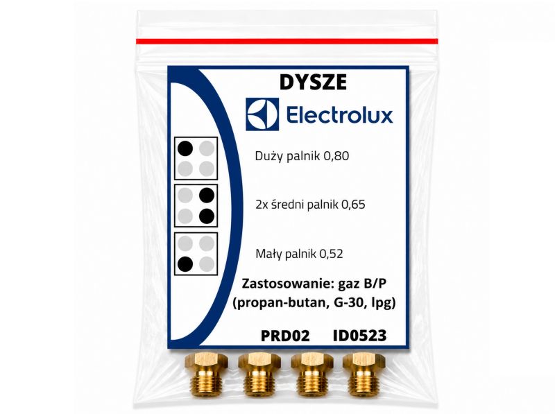 Dysze gazowe Electrolux do gazu propan-butan - 1 kpl