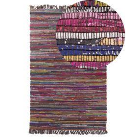 Dywan 140 x 200 cm ciemny wielokolorowy Danca 1 szt.